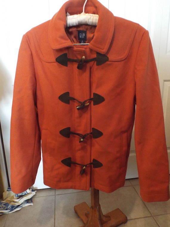 Manteau orange vintage veste orange brûlé avec fermoirs - Etsy France