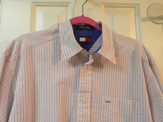 tommy hilfiger seersucker shirt