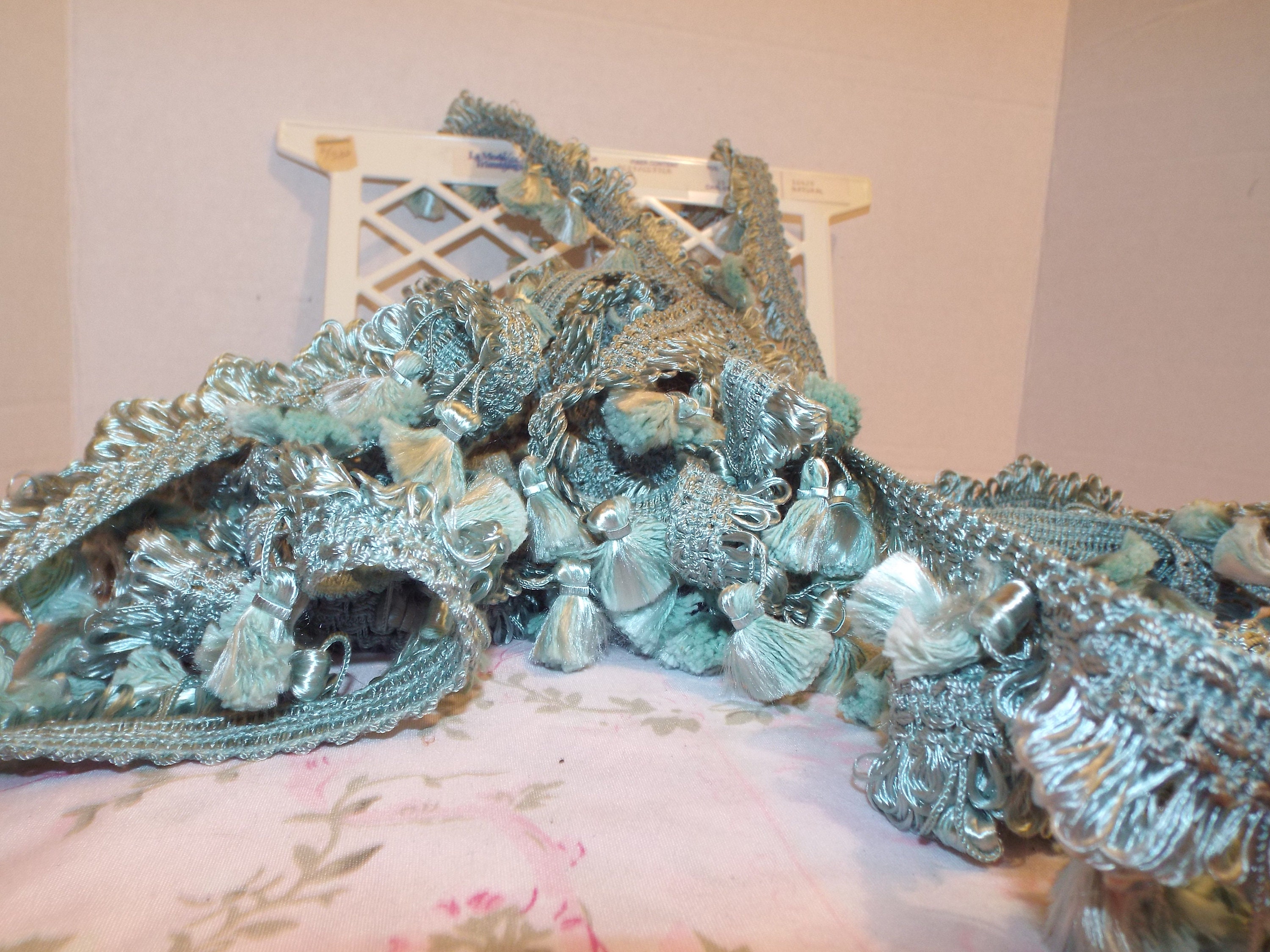 Blue Green Tassel Fringe by the Yard Fringe Etsy