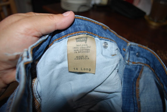 Vintage Levis Size 14 Denim Jean - image 4