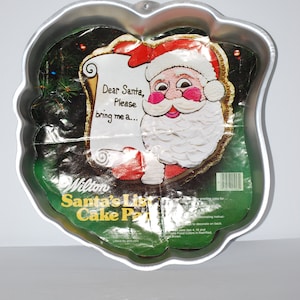 Vintage Wilton 1980 Santa Claus Face Party Cake Pan #502-2308 w/ Paper  Insert