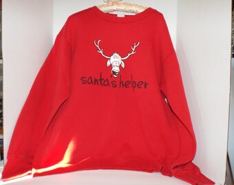 Santa's Helper Sweatshirt, Ugly Sweatshirt Contest