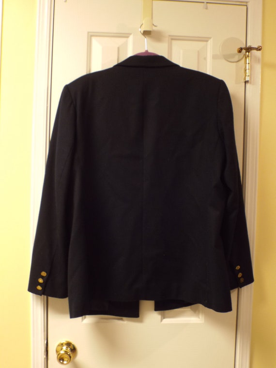 1980s Navy Etienne Aigner Blazer Preppy Minimalis… - image 10