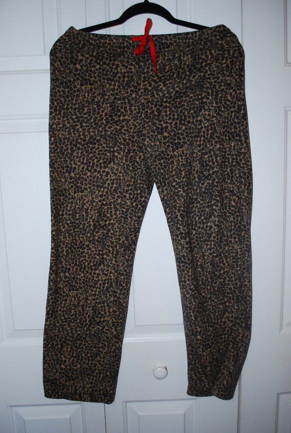 Vintage Animal Print Pajamas Anne Klein Leopard L… - image 3