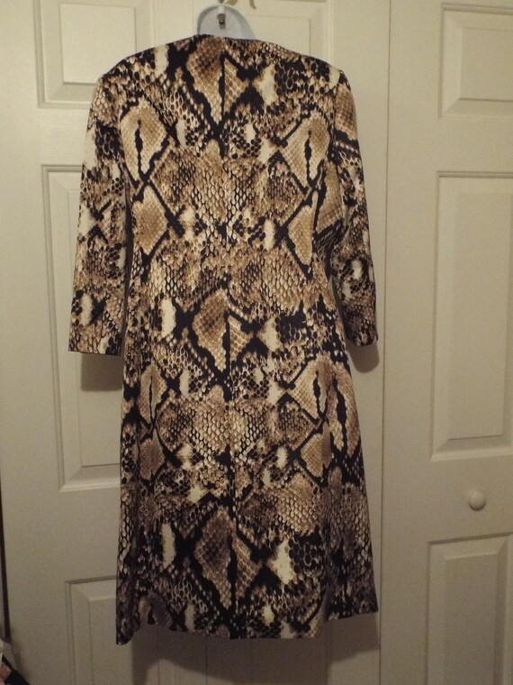 Anne Klein Jacket, Snake Print Duster - image 8