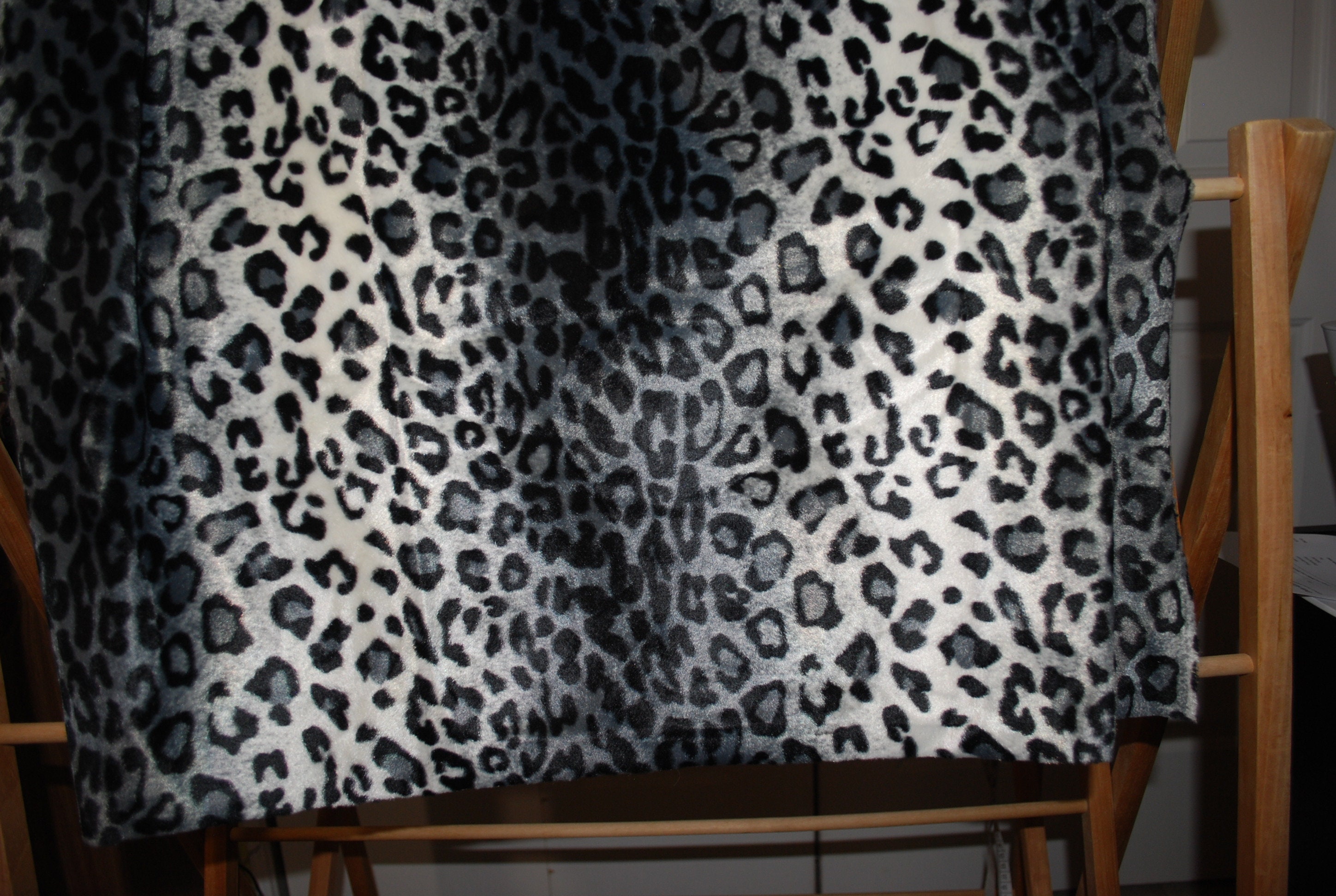Gorgeous Grey Leopard Print Fabric | Etsy