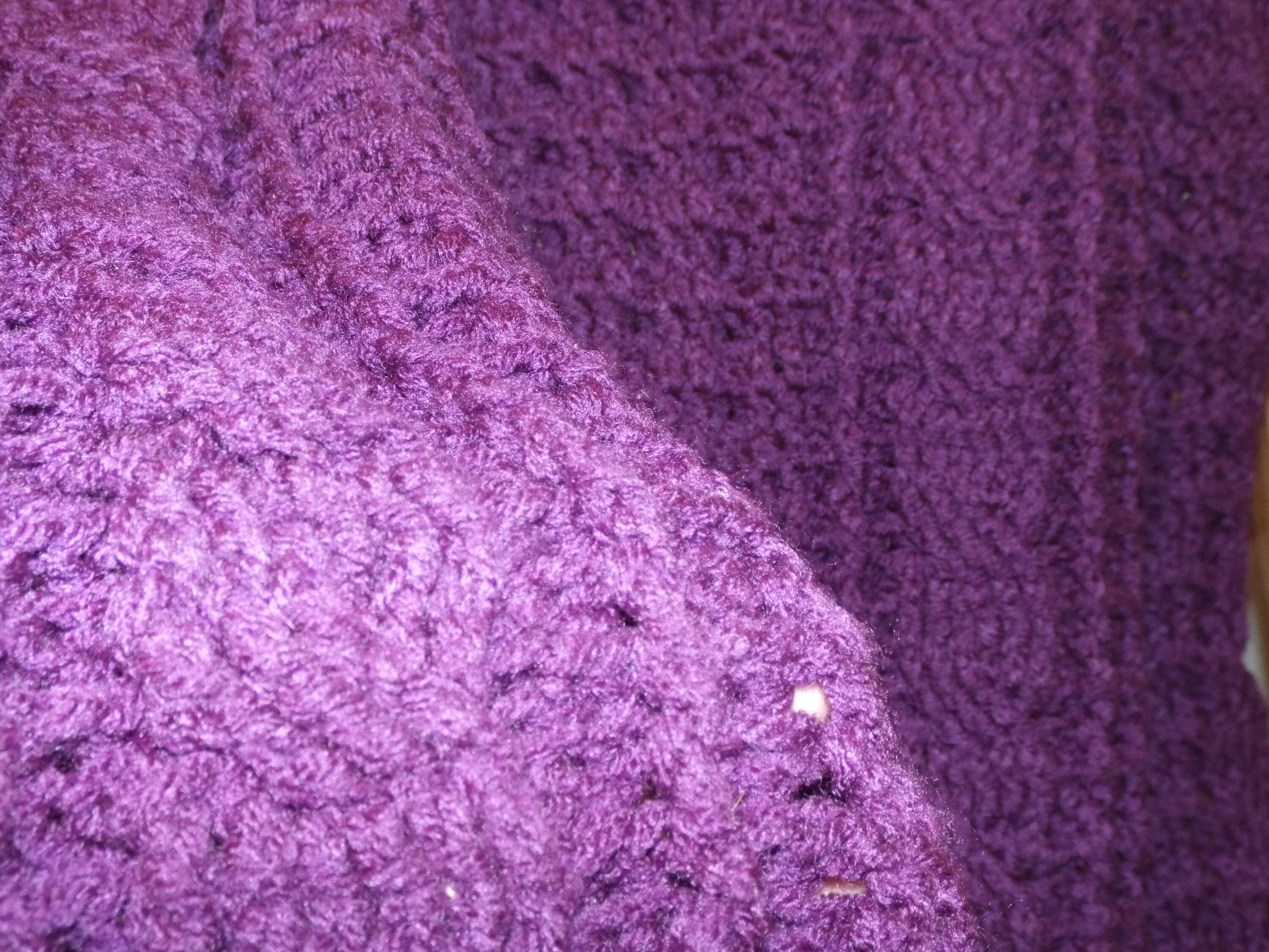Deep Purple Crocheted Afghan Warm Winter Handmade Blanket | Etsy