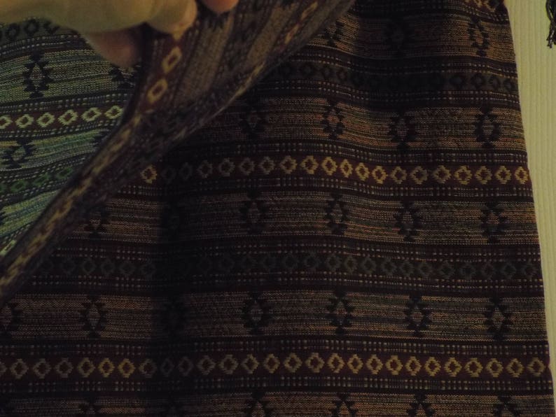 Aztec Tribal Skirt Wrap Style Earthy