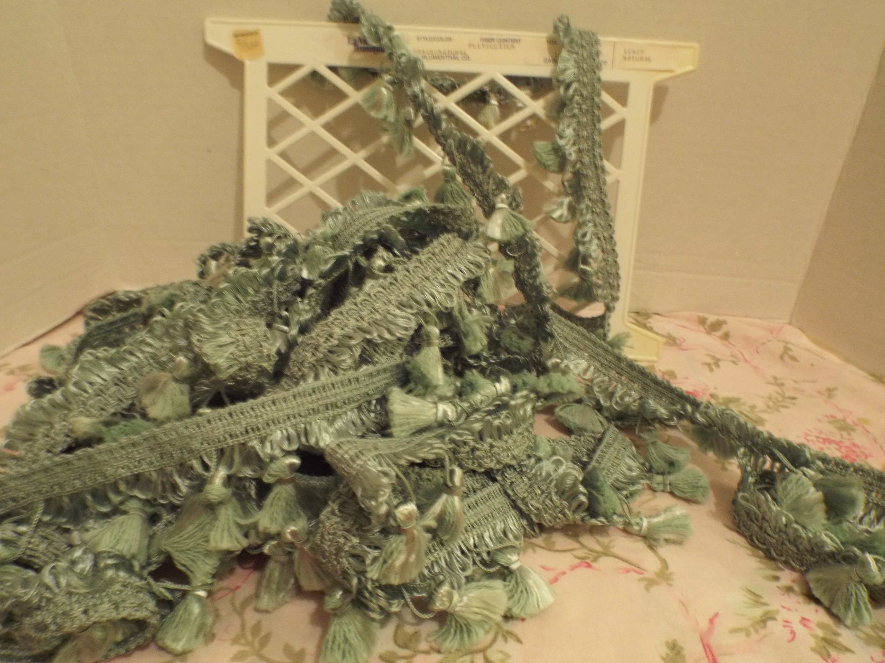 Blue Green Tassel Fringe by the Yard Fringe Etsy