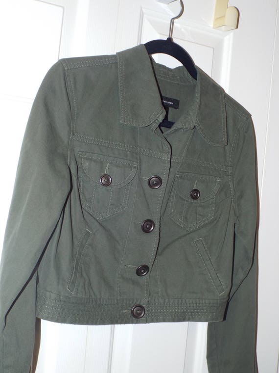 green calvin klein coat