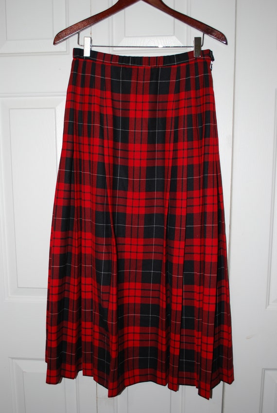 pendleton tartan plaid pleated - Gem