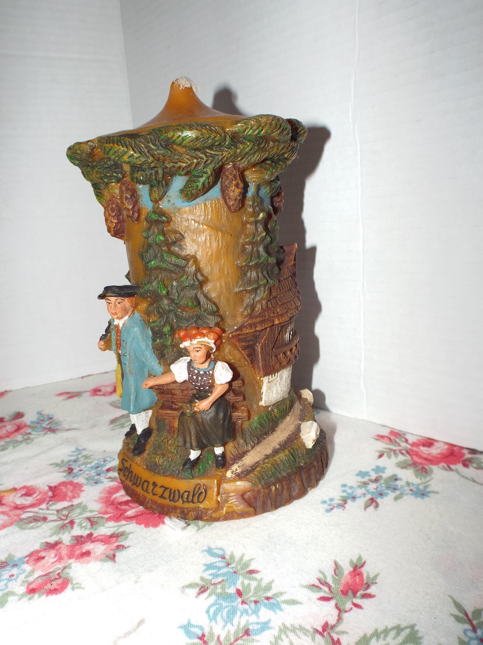 German Johann Gunter Candle Vintage 1960s Black Forest Etsy