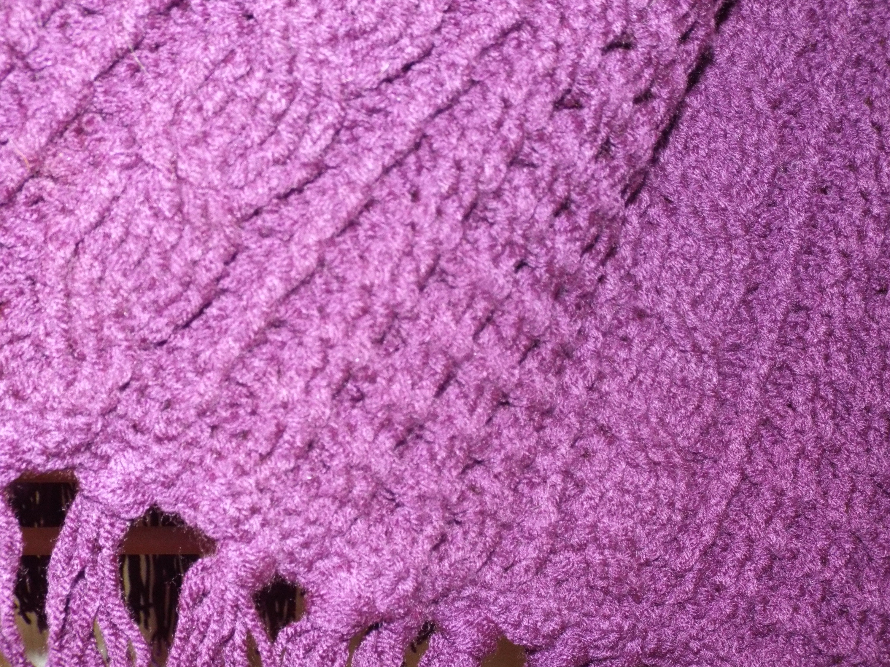 Deep Purple Crocheted Afghan Warm Winter Handmade Blanket | Etsy