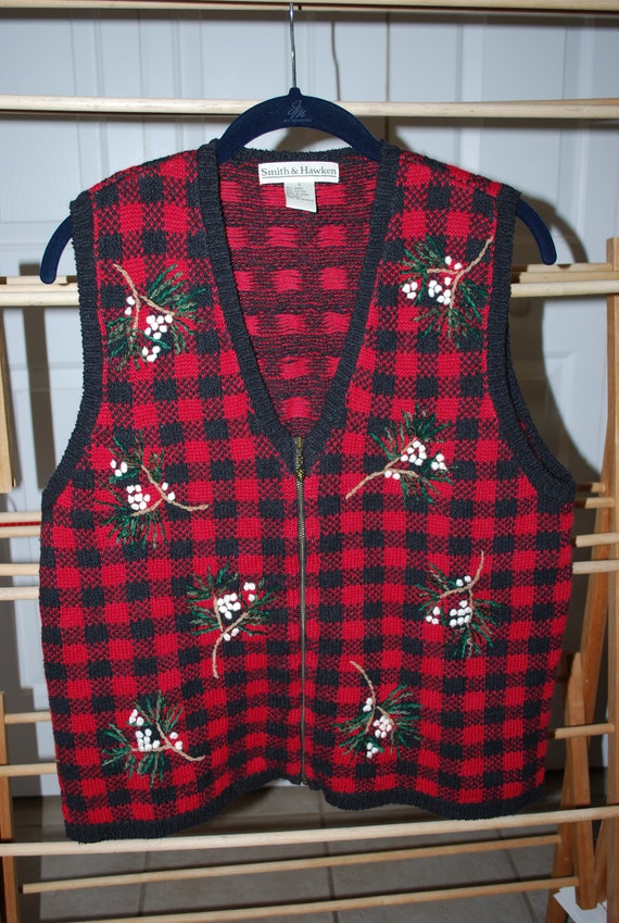 Christmas Sweater Vest Vintage Sweater Vest