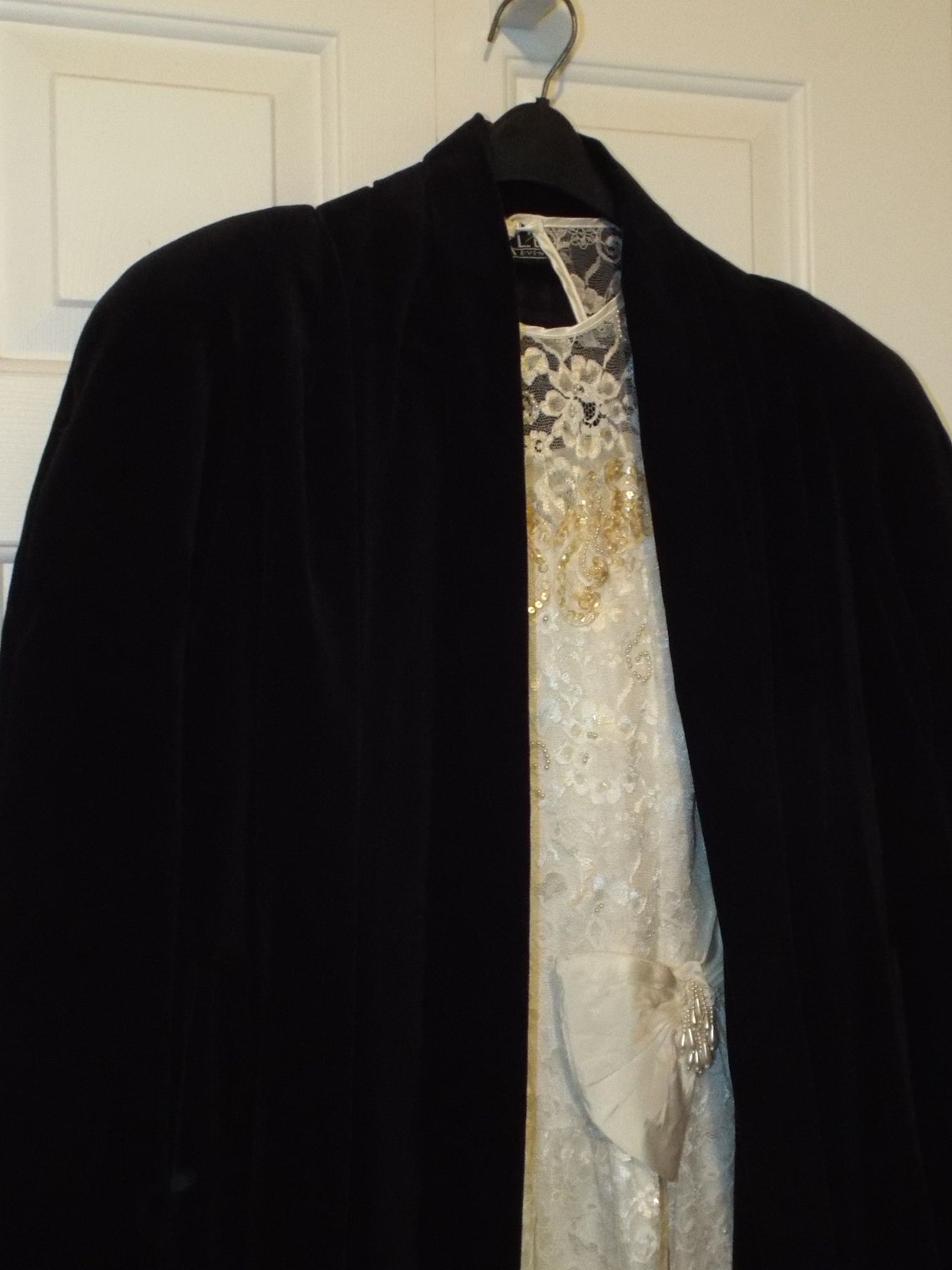 Black Opera Coat Long Black Evening Coat Women's Long Etsy