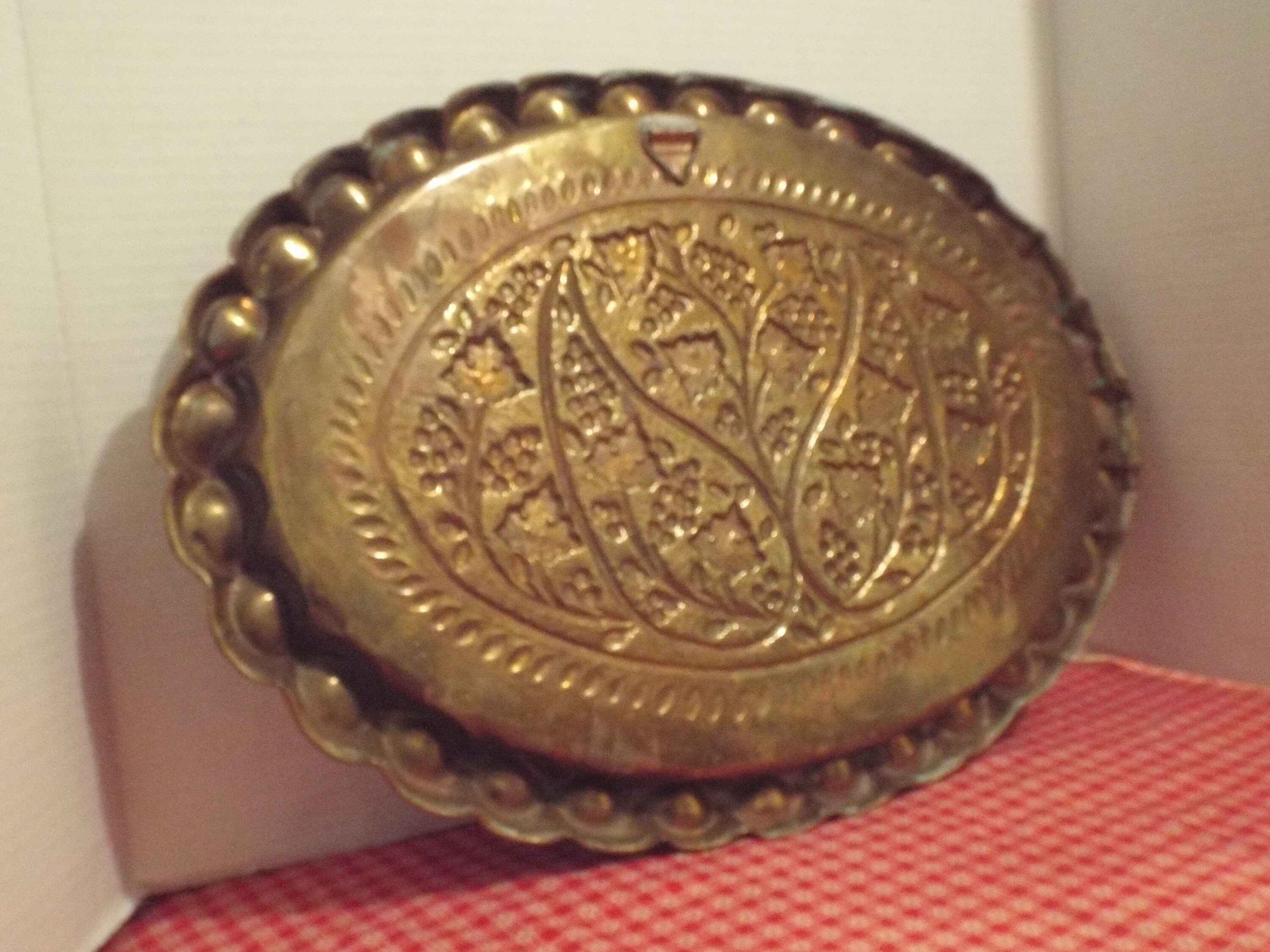 Antique Brass Wall Hanging Vintage Brass Wall Art Etsy