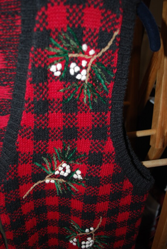 Christmas Sweater Vest Vintage Sweater Vest - image 3