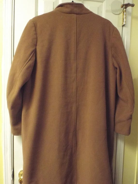 Oversized Cashmere Wool Long Coat Vintage 1980s - image 9