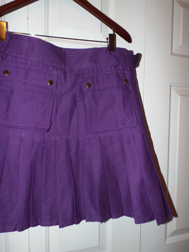 Scottish Purple Utility Kilt Women/'s Vintage Scottish Kilt