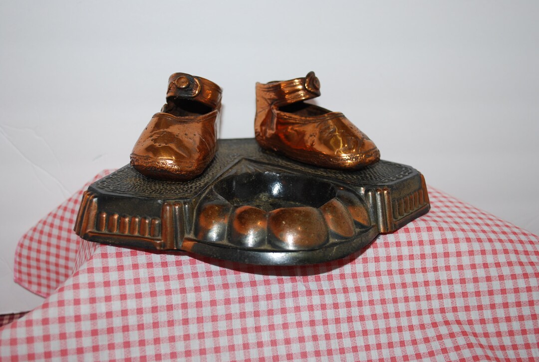 Vintage Bronzed Baby Shoes Vintage Baby Nursery Decor Etsy