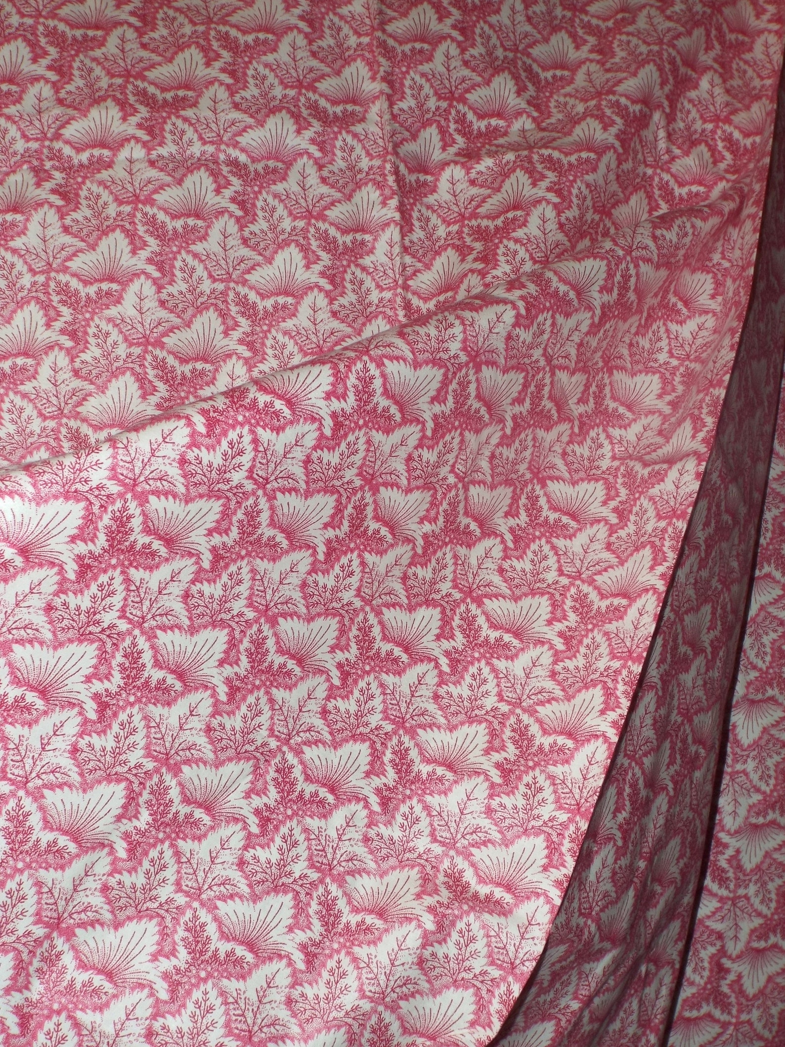 Vintage Calico Corners Fabric Red & White Vintage Fabric Etsy