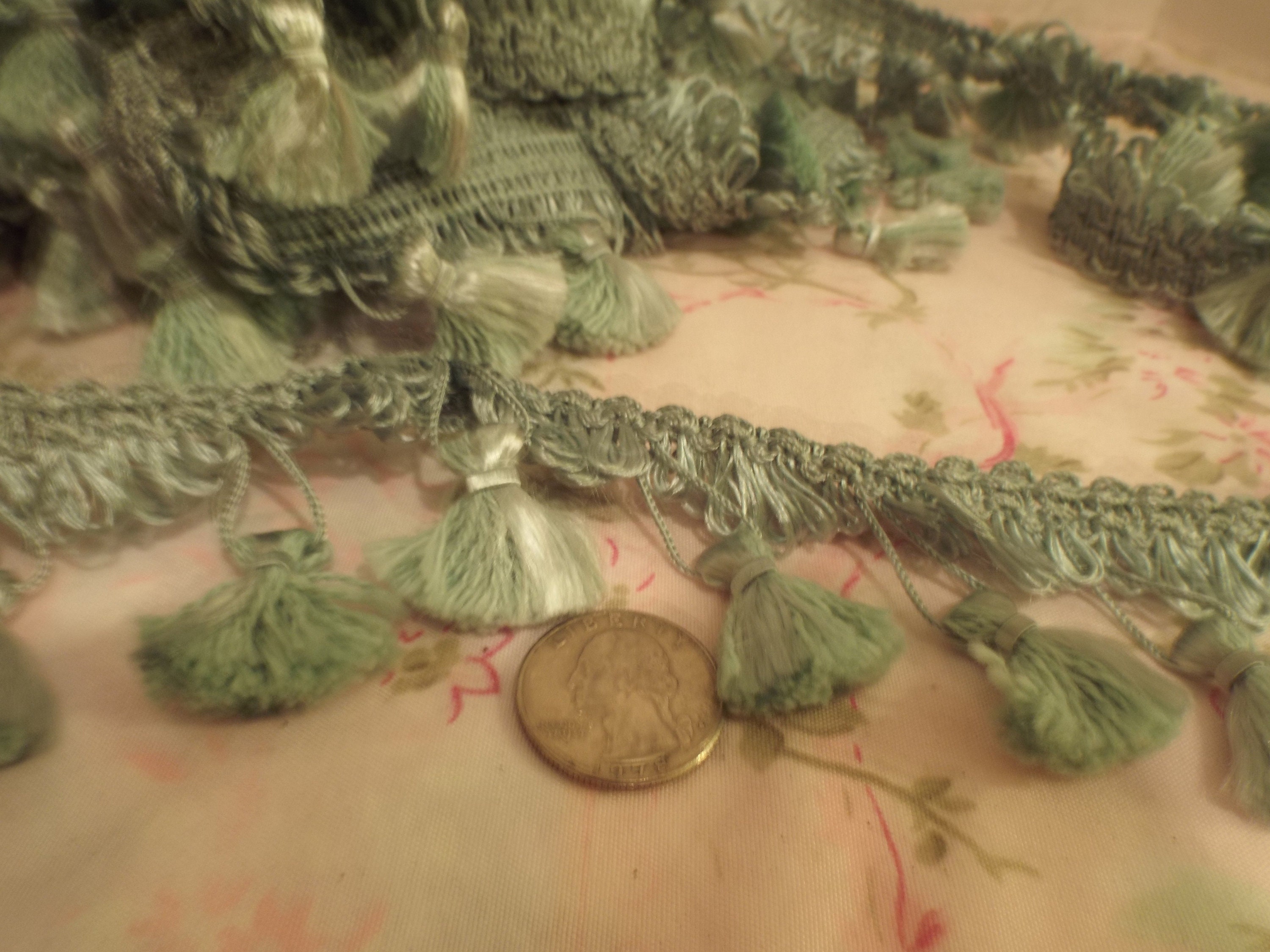 Blue Green Tassel Fringe by the Yard Fringe Etsy