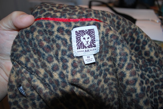 Vintage Animal Print Pajamas Anne Klein Leopard L… - image 2