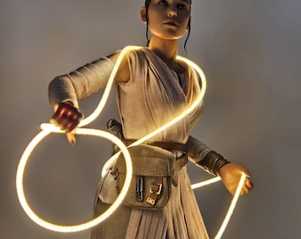 Lasso doré lumineux - Inspiré de Wonder Woman pour figurines articulées