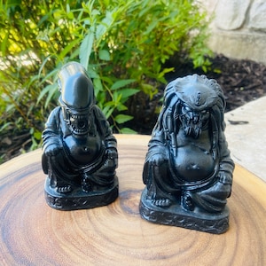 Alien or Predator AVP Amusing Villain Buddhas. image 1