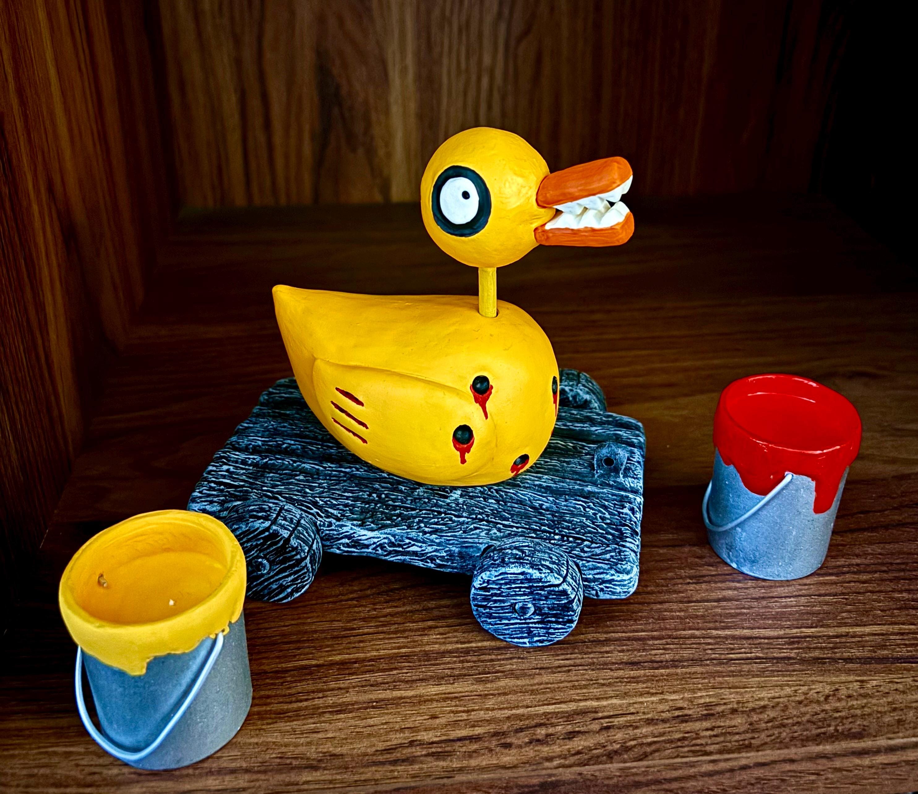 Evil Toy - Resin sculpture Toy duck