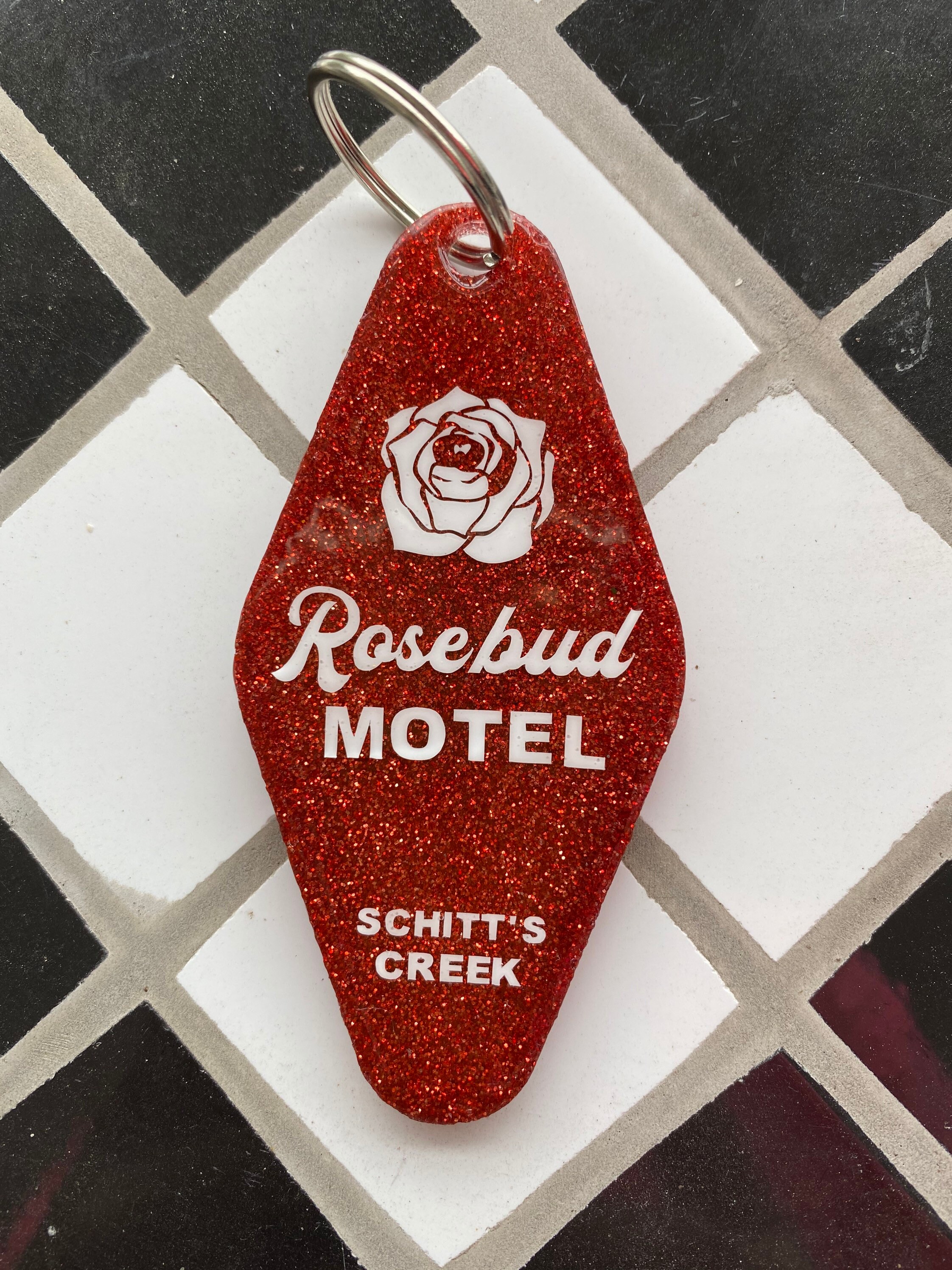 Rosebud Motel Retro Motel Keychain Etsy