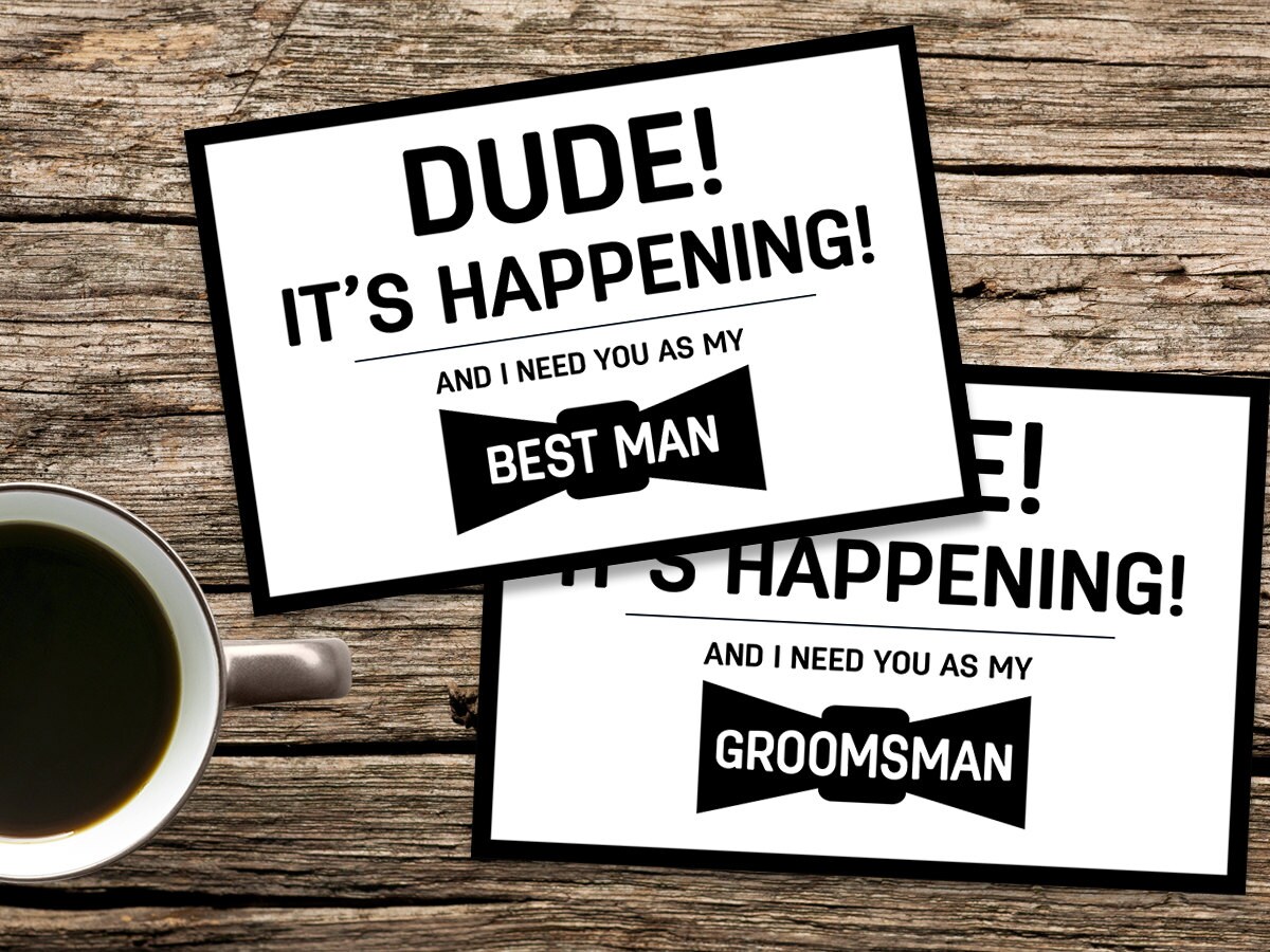 Best Man Proposal Best Man Card Groomsmen cards Best Man | Etsy