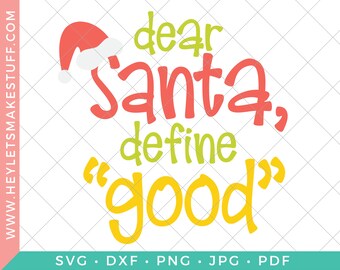 Items Similar To Christmas Glass Block Lighted Dear Santa Define