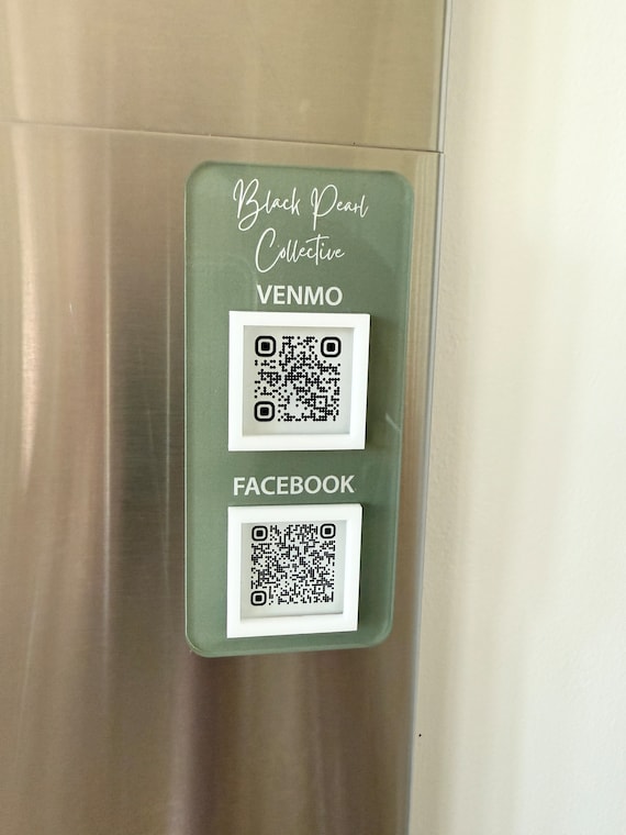 QR code sign magnetic