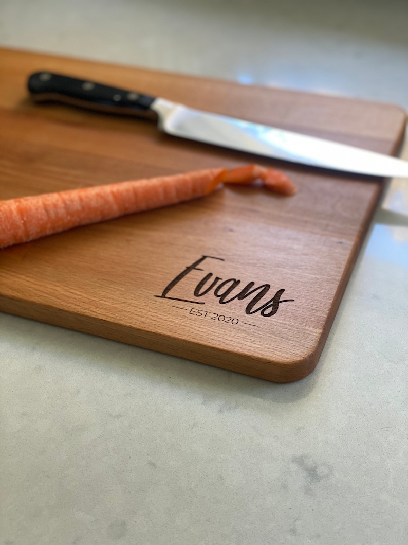 Large Personalized Cutting Board Engraved Charcuterie Board Etsy