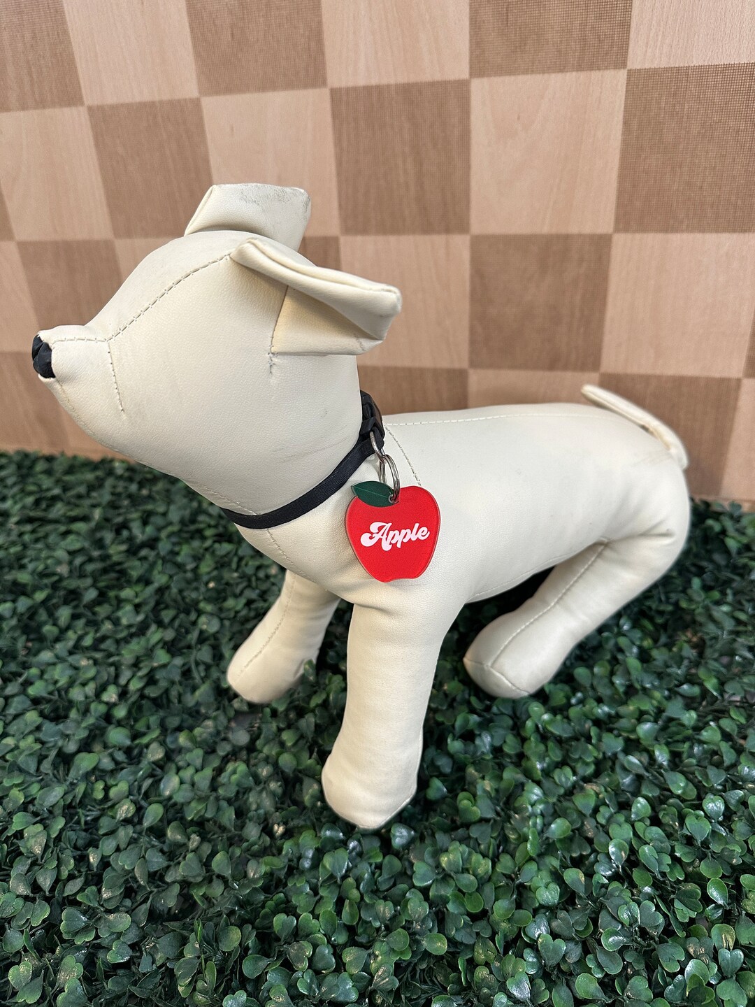 Apple Dog Tag Pet Tag Pet Id Tag Dog Id Tag Personalized Pet/dog Tag