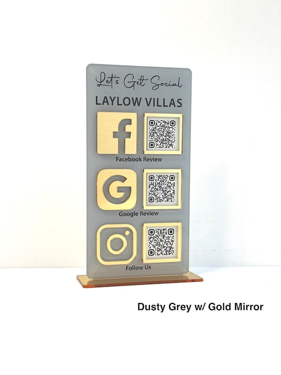 Custom QR Code Business Sign: Scan to Pay/Connect