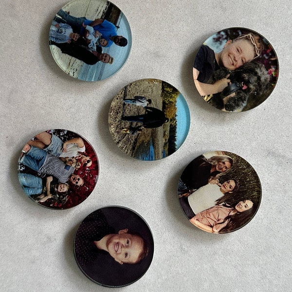 Custom photo magnet made from your photos, 1.5 x 1.5 inches