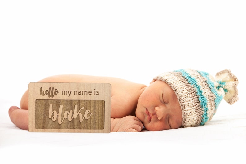 hello-my-name-is-sign-cursive-font-birth-announcement-etsy