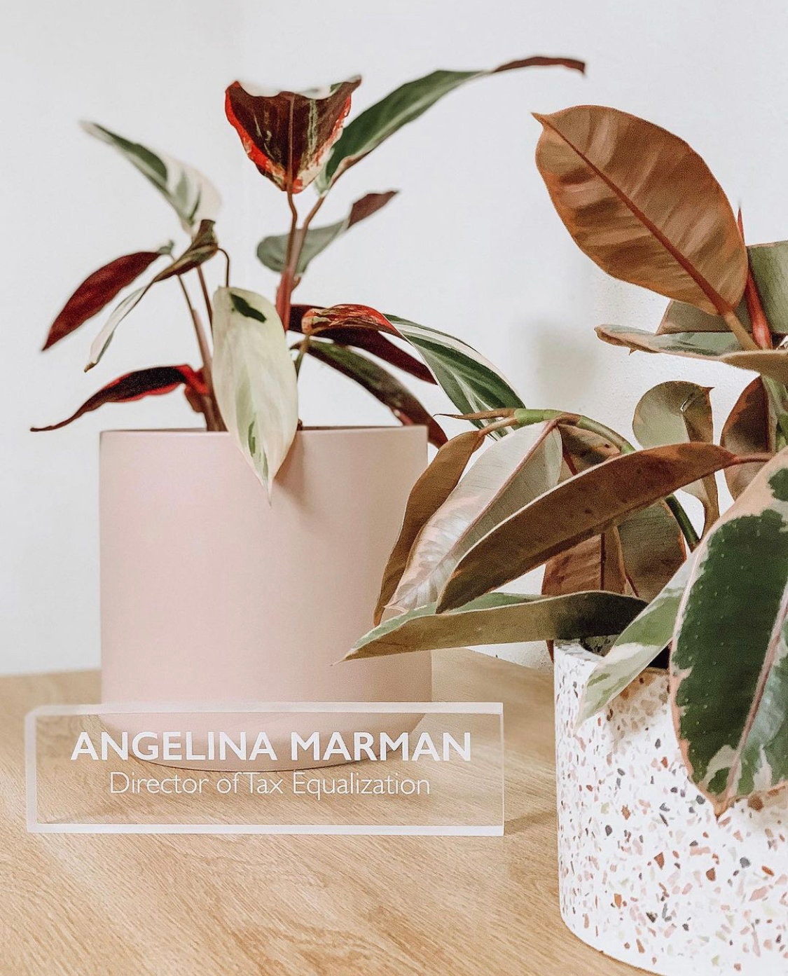 Business Card Cases Office Personalized desk name plate,Custom name