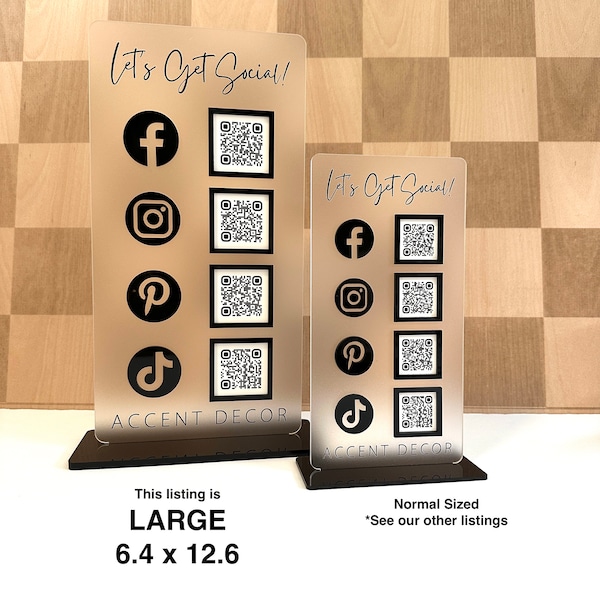 Large Qr Code Sign - Etsy