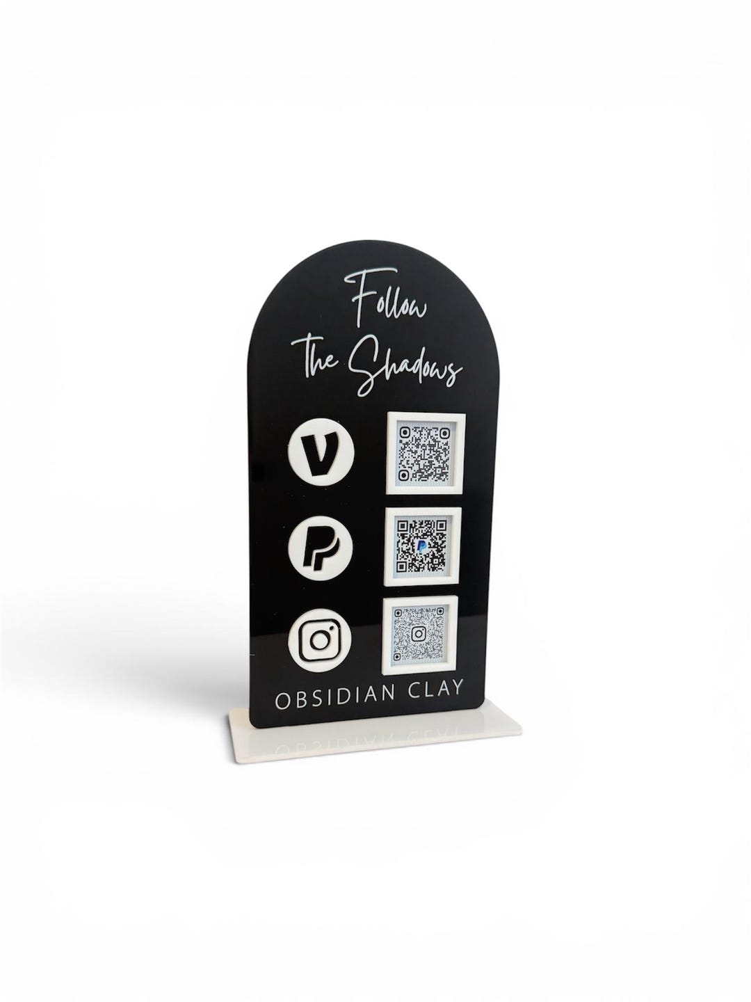 Picture Qr Code Sign Arch QR Code Sign, Social Media Display, Business Marketing - Etsy