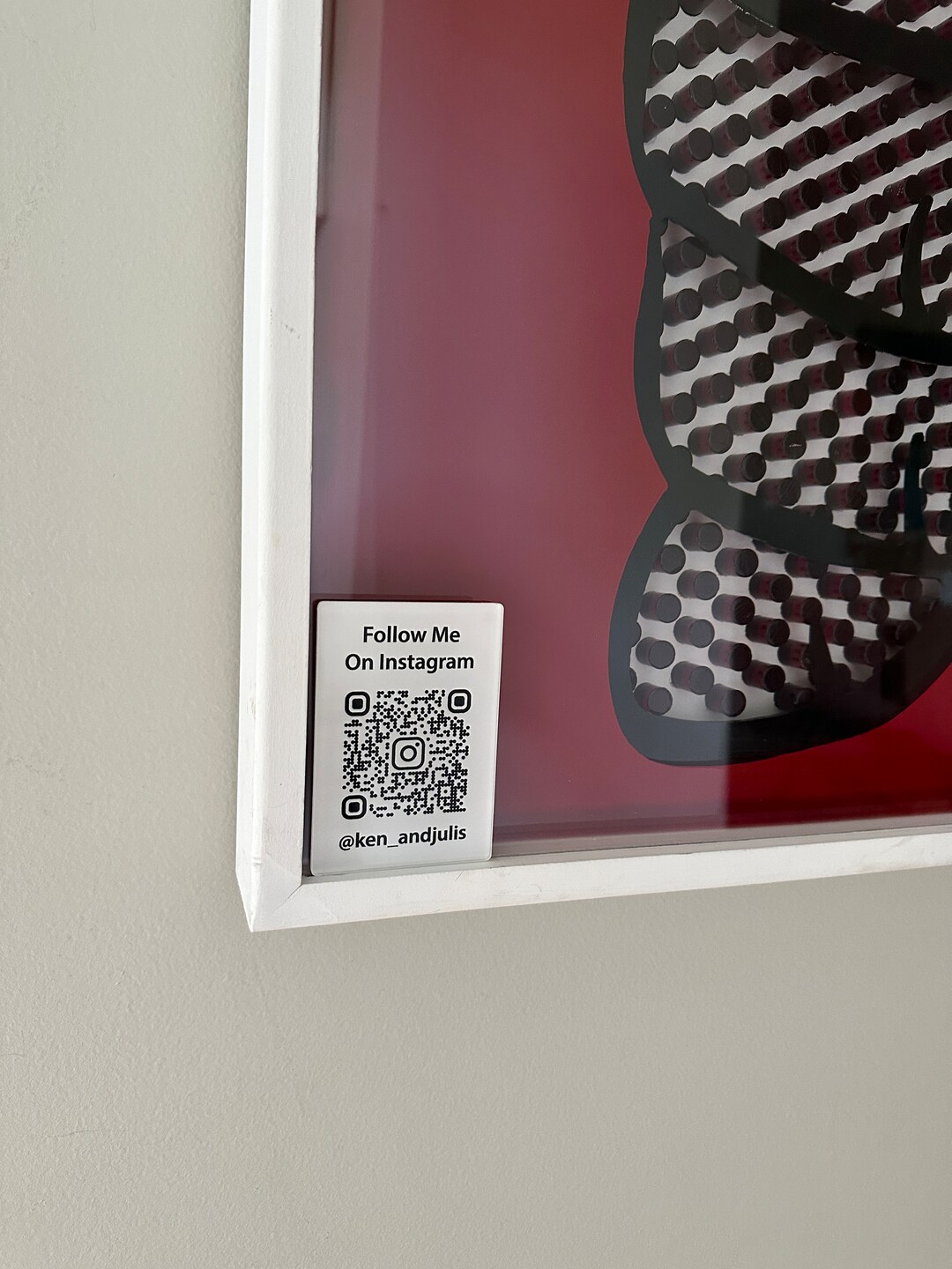 Artist Sign, Self Adhesive, Acrylic Plaque, Personalized Gallery Wall