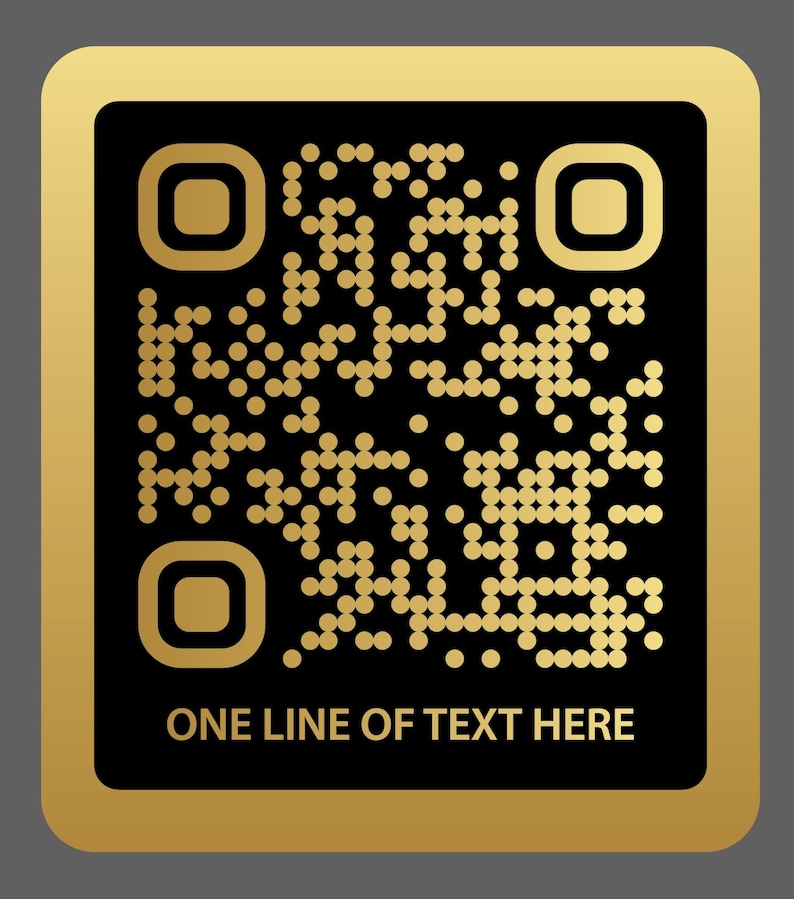 Qr Code With Rounded Dots 10 X 11 Inch QR Code Display Sign Acrylic - Etsy