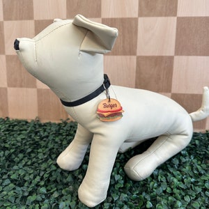 Dog tag Burger - Pet tag - Pet Id Tag - dog Id tag - Personalized Pet/Dog tag - Custom Pet ID Tag - Pet Accessories - Dog Collar Tag