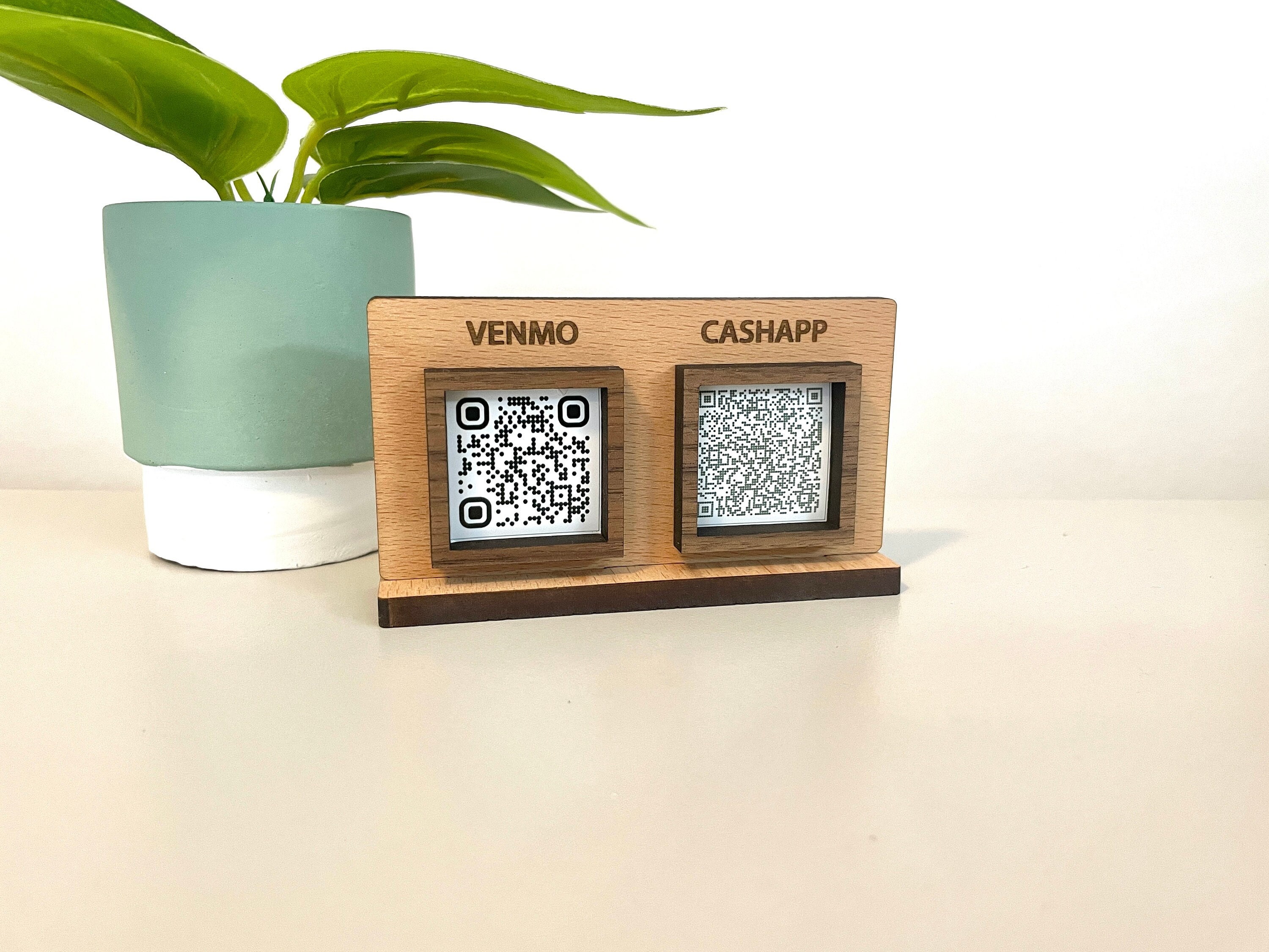QR Code Sign MINI Wood / Social Media Sign With 1 to 4 Codes - Etsy Canada