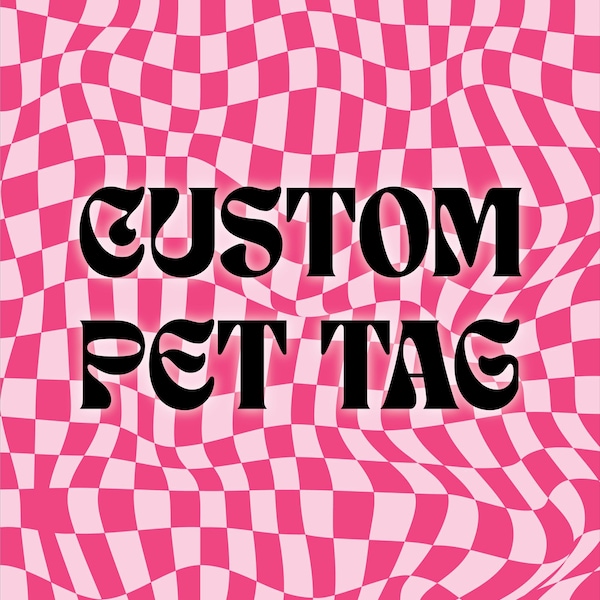 Custom Acrylic Pet ID Tag: Personalized Dog Collar Tag