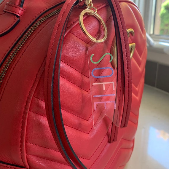 Personalized Name keychain, Custom Tassel Clear keychain, back to school  keychain, bridesmaid gifts, personalized gift, zipper pull