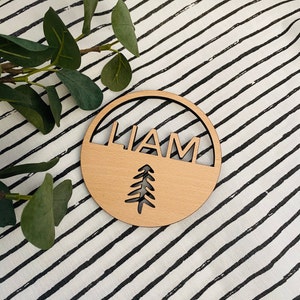 Birth Announcement Tree / Baby Shower Gift / Newborn Photo Prop / Hospital Announcement Sign / Baby Name Announcement