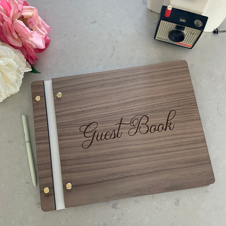 Custom Guest Book Photo Booth Guest Book Personalized Photo Etsy